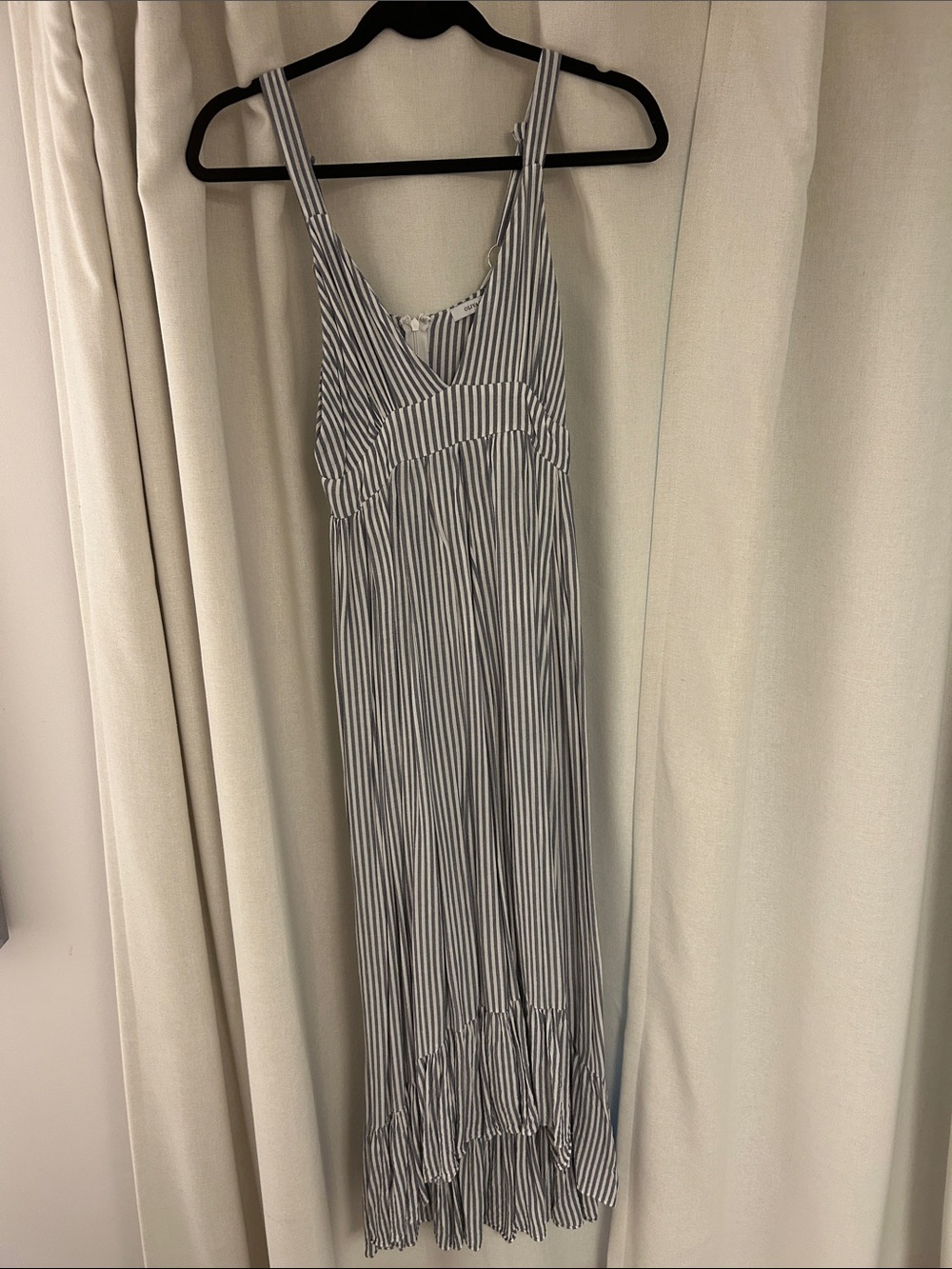High to love v neck midi with adjustable straps. Super cute on-included a pic!